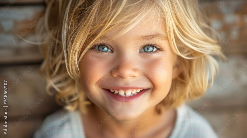 Joyful Child's Laughter: Capturing the Essence of a Happy Childhood Generative AI