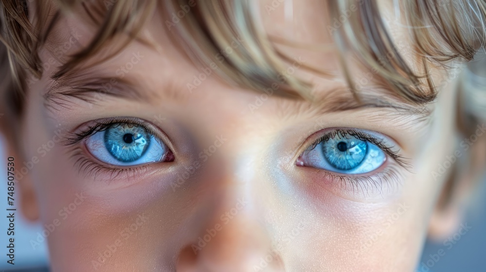 Intriguing Gaze: A Child's Eyes Captivating the Camera Generative AI Intriguing Gaze: A Child's Eyes Captivating the Camera Generative AI