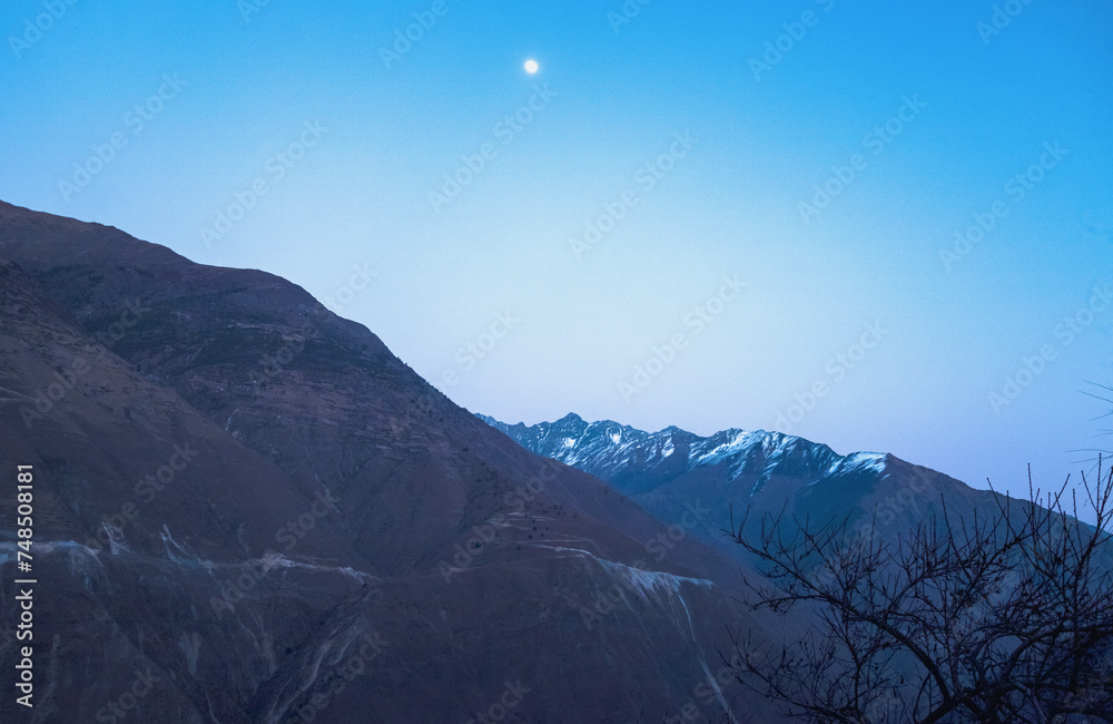 Obraz premium mountain landscape with clouds