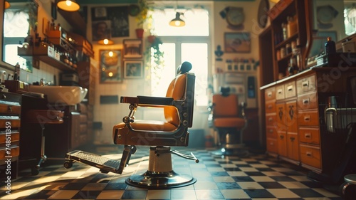 Polished barbershop stands as a testament to timeless grooming elegance © Malika