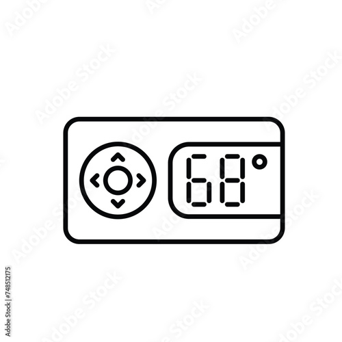 Thermostat icon vector stock illustration