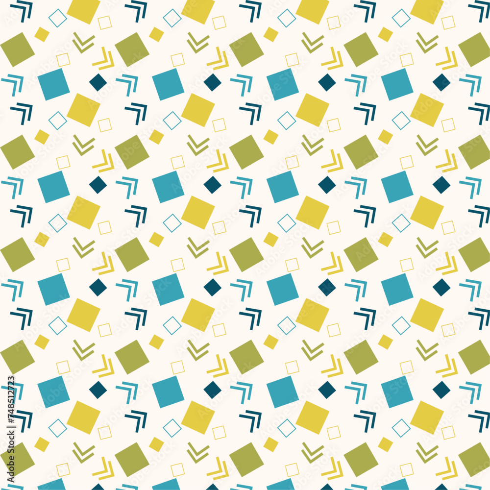 Abstract figures colored seamless pattern background