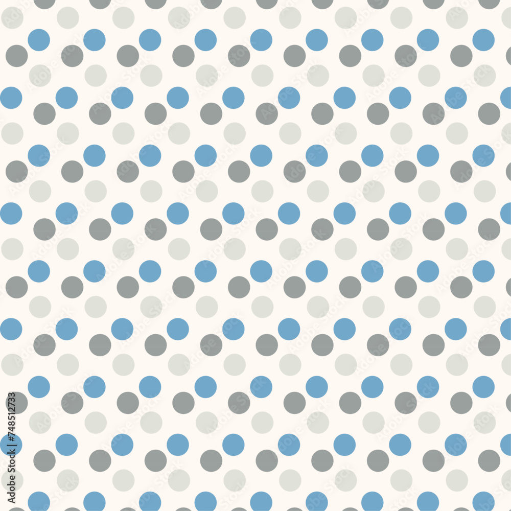 Pastel vintage colors polka dot seamless pattern background