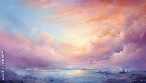 gradient oil painting background 