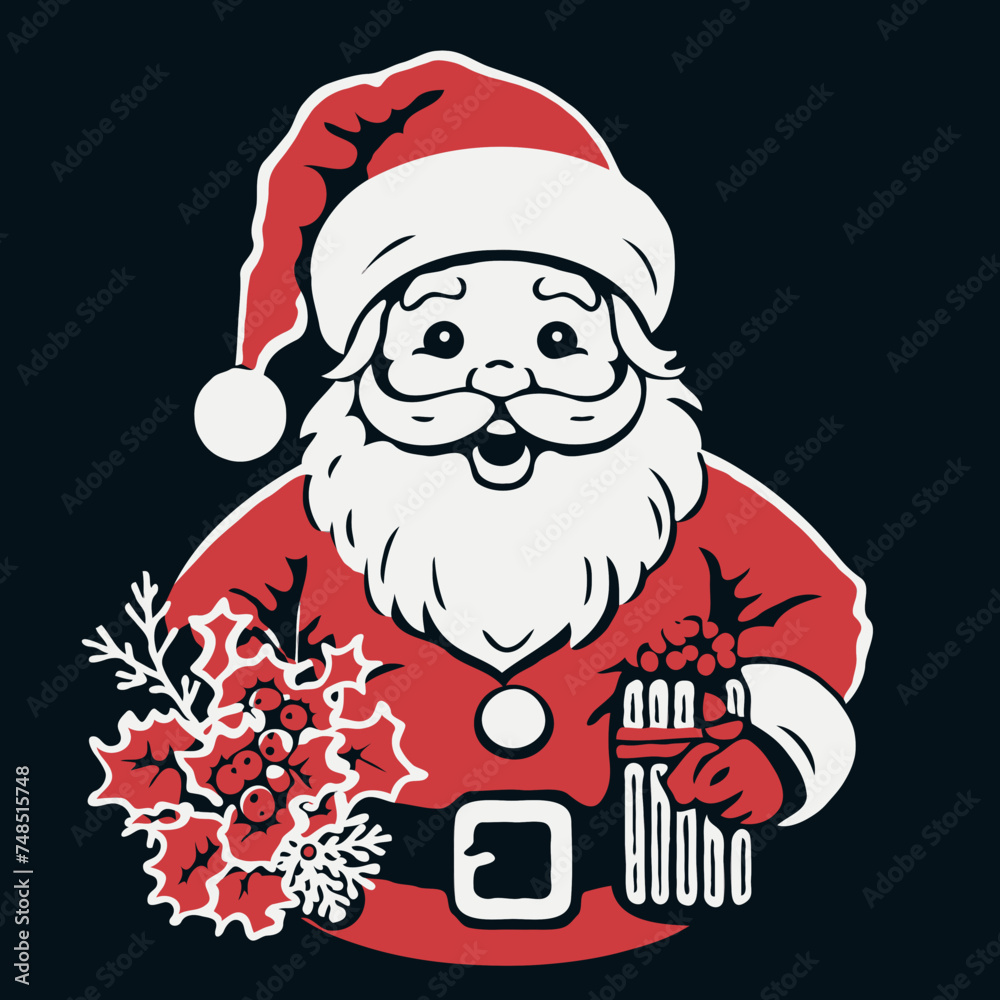 santa claus with christmas tree santa claus with christmas tree