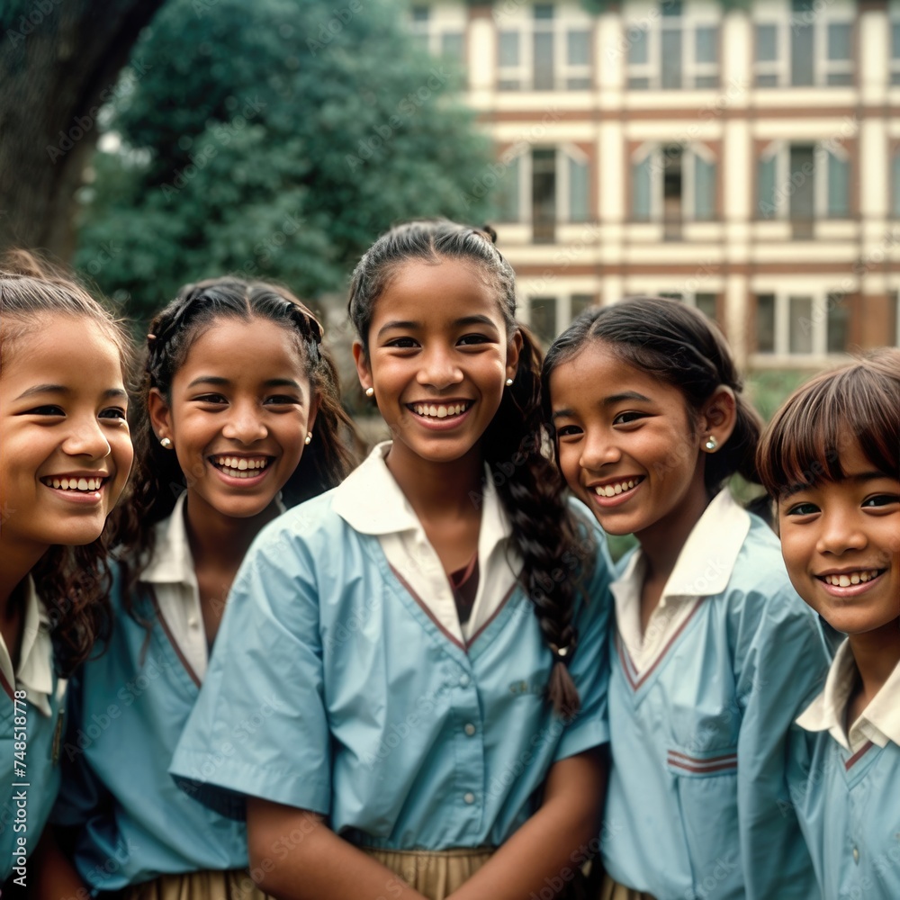 a group of girls from different ethnic backgrounds a group of girls from different ethnic backgrounds