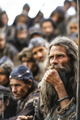 Wallpaper Mural A group of prehistoric ancient people. Torontodigital.ca