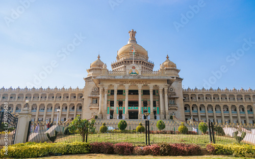 Vidhana Soudha is a building in Bangalore, India which serves as the seat of the state legislature of Karnataka. 