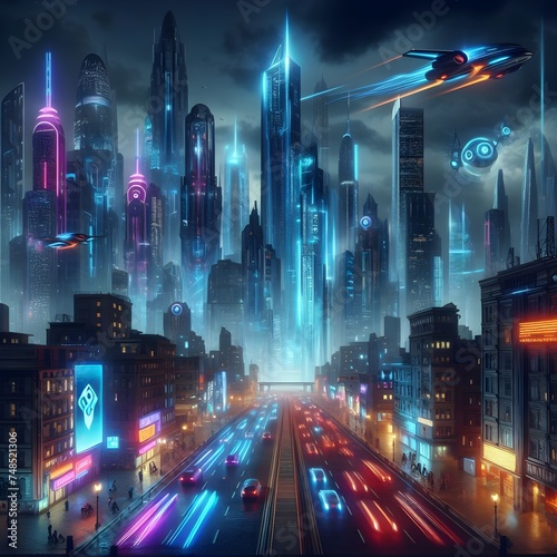 Virtual reality skyline
