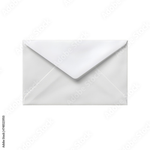 Mail envelope on isolated on transparent png background. Generative ai 