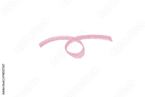 pink pencil strokes isolated on transparent background © กฤษฎา พวงราช