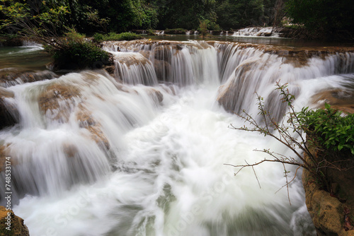 Palatha Waterfall Forest Park Located in Mae Lamung Subdistrict, Umphang District, Tak Province.
