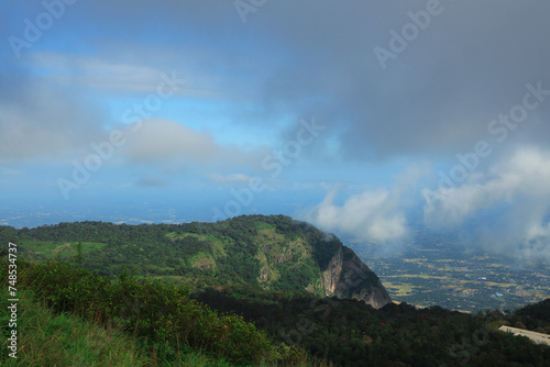 Awe-inspiring misty peaks in Nelliyampathi