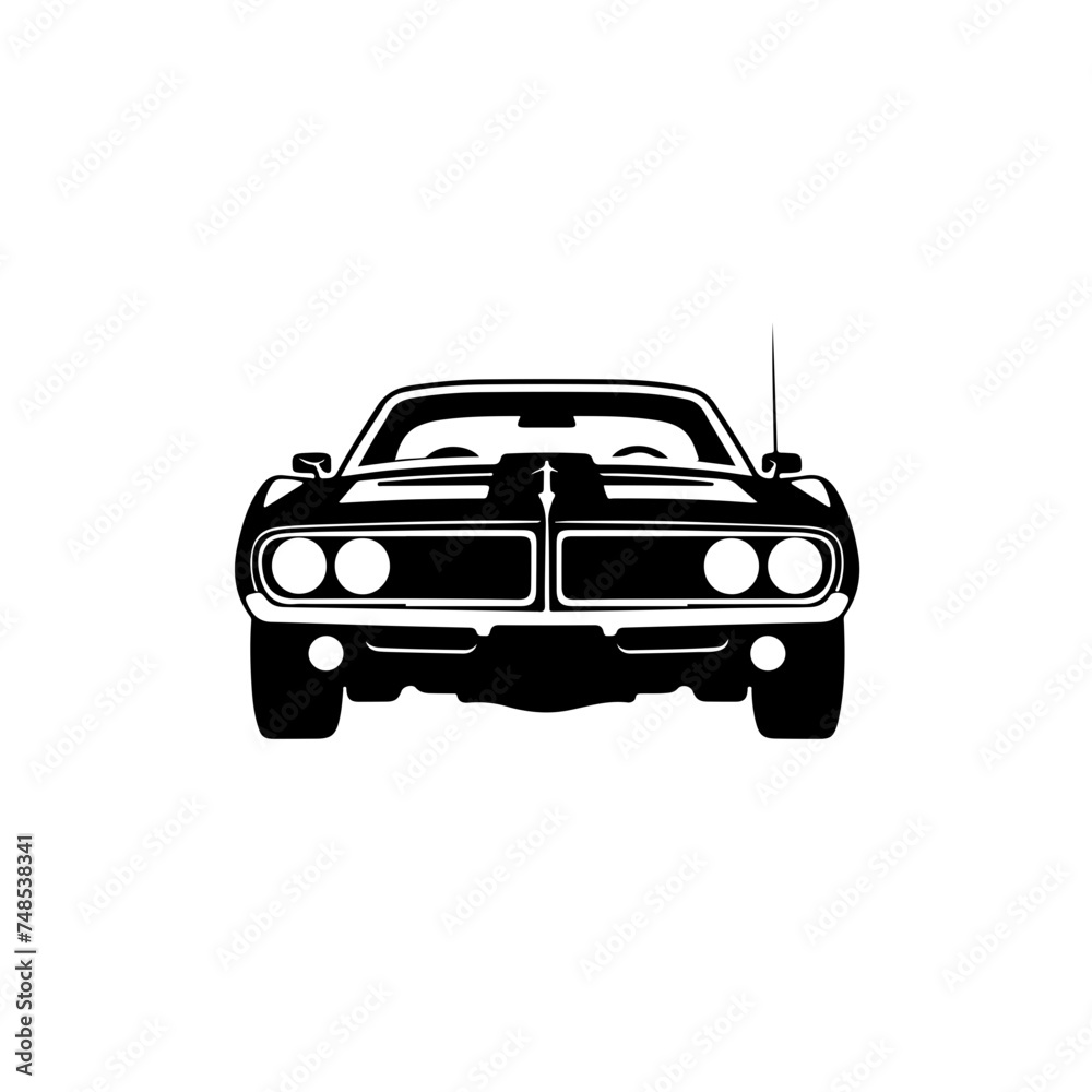 Retro Muscle Car Covertible
