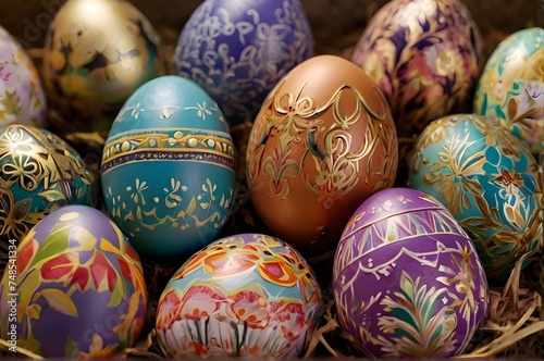 Vibrant Easter Egg Delight | A Festive Celebration of Colors and Patterns