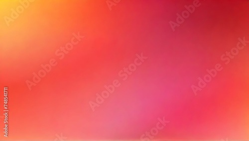 Blurred gradient Grenadine pink, orange red, yellowish red abstract background illustration.