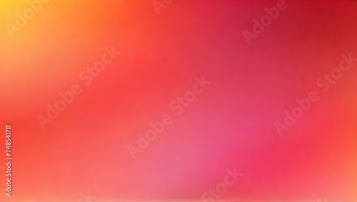 Blurred gradient Grenadine pink, orange red, yellowish red abstract background illustration.