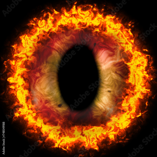 Illustration of an abstract evil eye