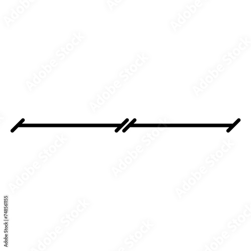 Hand drawn arrow text divider