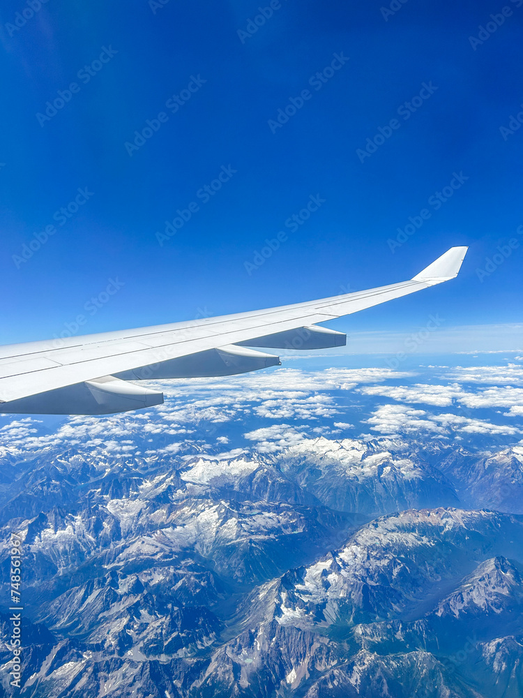 Airplane window view Airplane window view