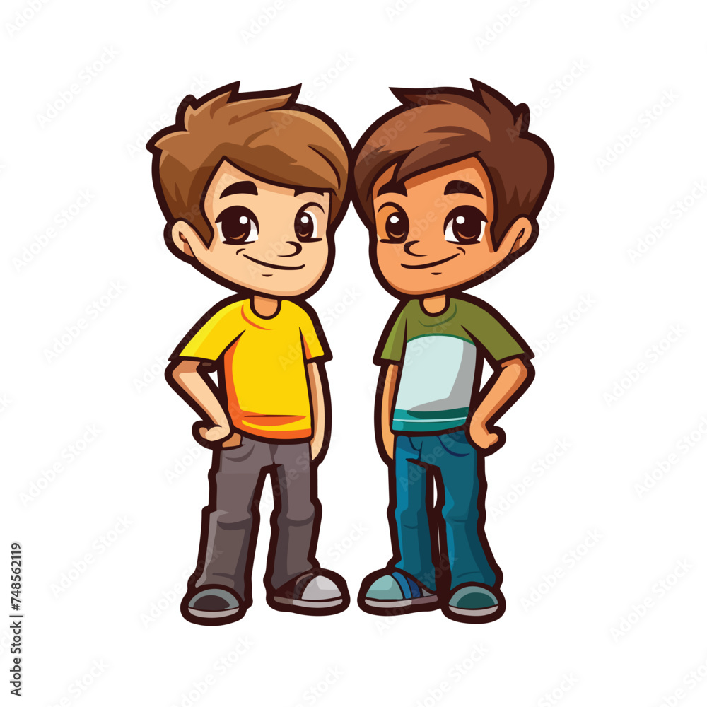 Boys friend icon. Element of friends icon isolated 
