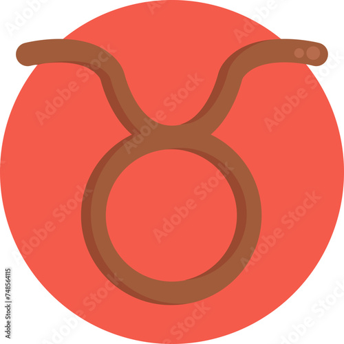 The Taurus icon, representing the second sign of the zodiac, embodies reliability and the grounding spirit of Earth.