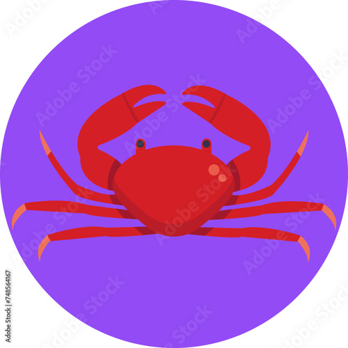 Symbolizing the nurturing nature of Cancer, this icon features a protective crab embracing the astrological symbol.