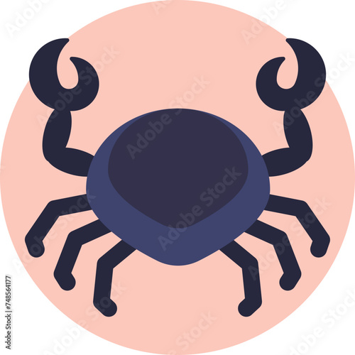The Cancer symbol in astrology, represented by the Crab's sideways movement, reflects a tenacious and intuitive nature.