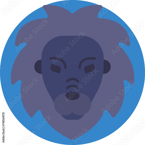 Capture the regal essence of Leo with this icon, featuring a majestic lion's mane and a confident stance, symbolizing strength, courage, and leadership.