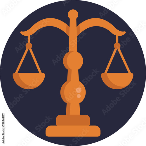 The Libra icon features the classic scales symbolizing balance and harmony.