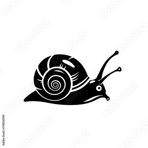 Garden Snail Vector Logo