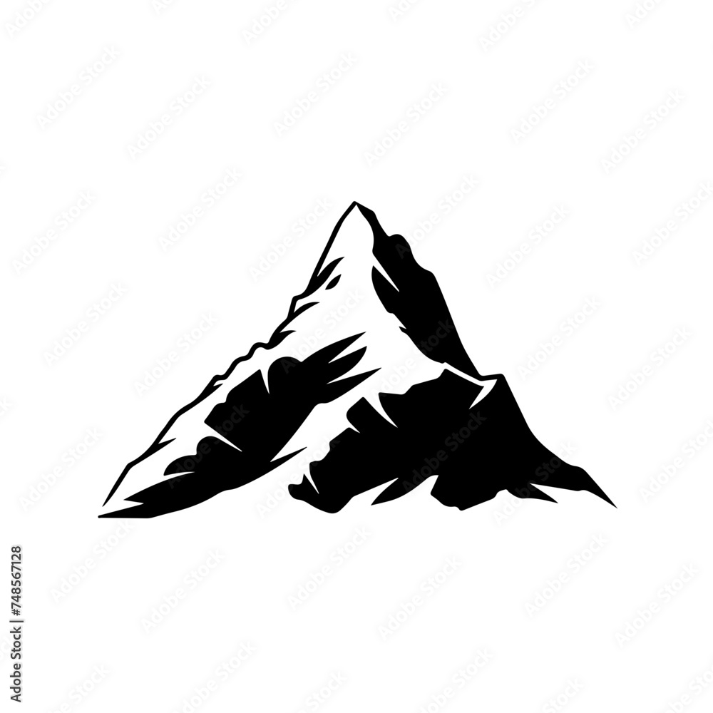 Ice Mountain Vector Logo