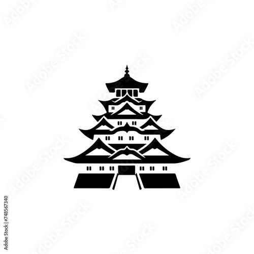 Japanese Castle Vector Logo