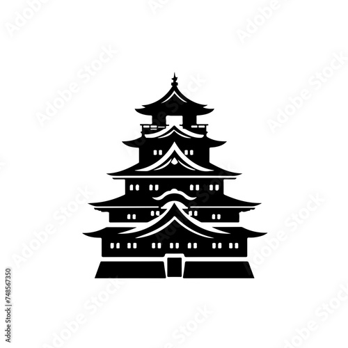 Japanese Castle Vector Logo