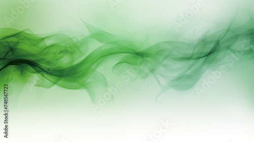 Abstract smoke of green color on a light background. An atmosphere of mystery and magic. The texture of steam and smoke. © Cherkasova Alie