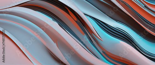 3D Abstract Design Background, Stroke of different colours
