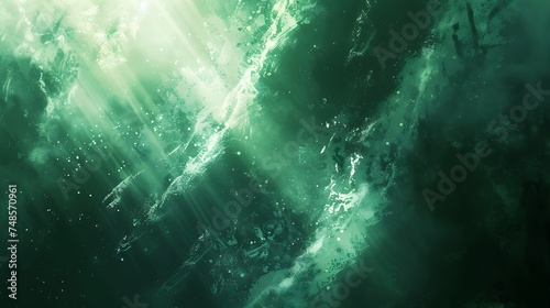 Green grunge abstract background.
