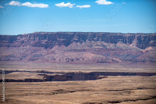 Canyon rock landscape. Monument valley, Arizona. Panoramic view. Canyon National Park.