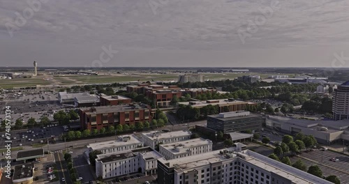 Atlanta Georgia Aerial v935 drone flyover Hapeville and College Park capturing Delta world headquarter at ATL Hartsfield Jackson International Airport - Shot with Mavic 3 Pro Cine - May 2023 photo