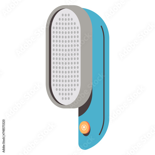 Portable lint remover vector cartoon illustration isolated on a white background.