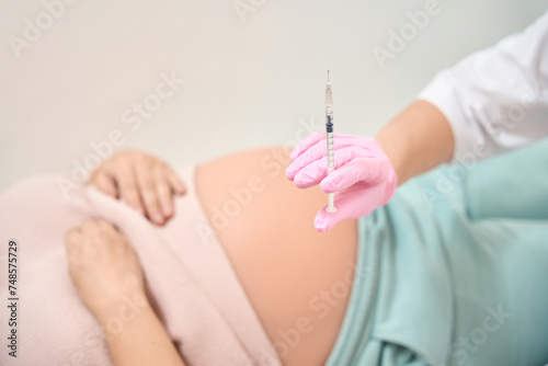 Rh immunoglobulin injection, gynecology and reproductology photo