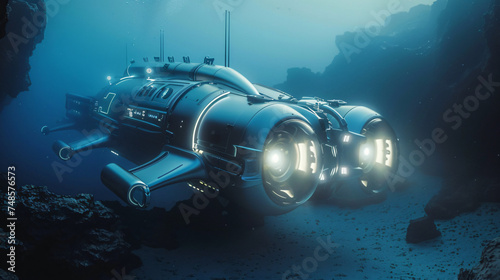 Futuristic underwater exploration adventure © Fauzia