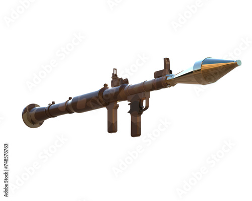 Photos Rocket launcher isolated on background