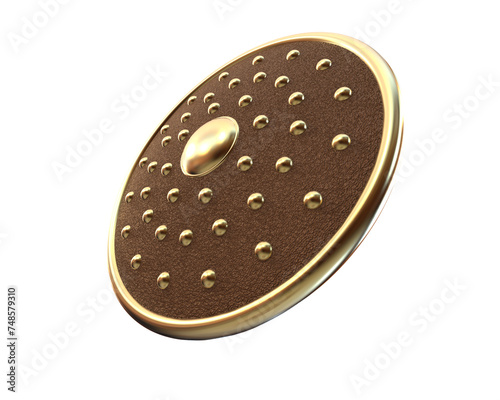 Shield isolated on background. 3d rendering - illustration