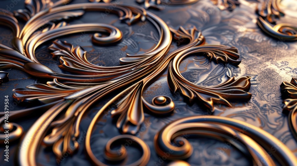 Detailed shot of a decorative metal surface, perfect for backgrounds and textures Detailed shot of a decorative metal surface, perfect for backgrounds and textures