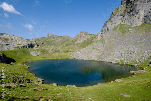 Lac Casterau, Ayous lakes tour, Pyrenees National Park, Pyrenees Atlantiques, France