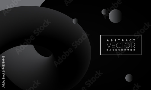 abstract 3d dark curve line background vector liquid fluid artistic color illustration