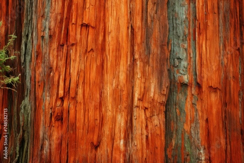 Knotty Redwood tree texture skin. Park plant. Generate Ai