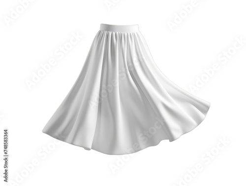 Skirt on isolated on transparent png background. Generative ai 