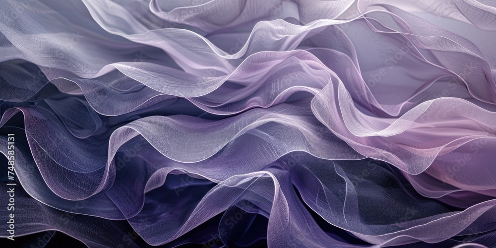Fototapeta premium Detailed close up of purple and black fabric. Suitable for textile backgrounds